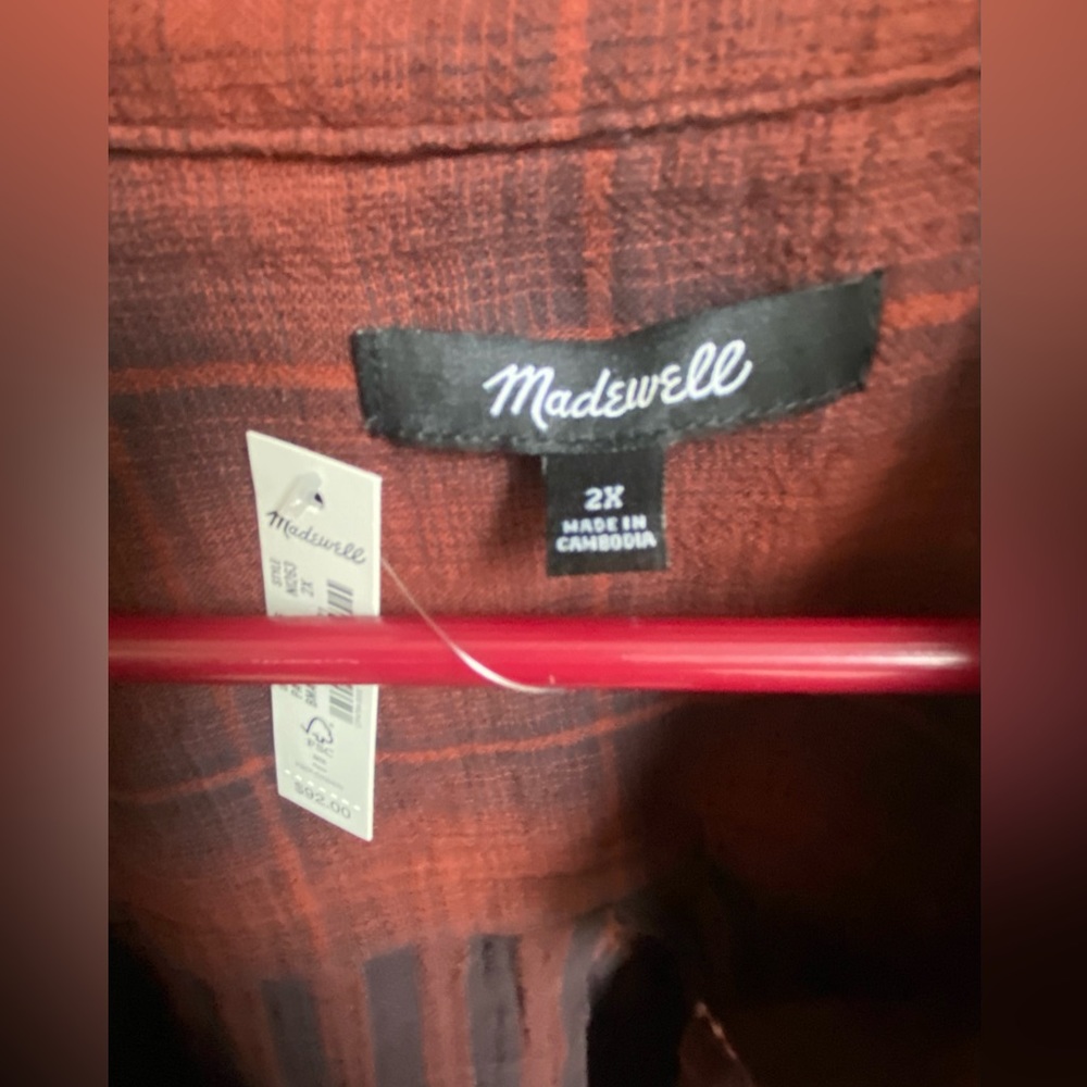 NWT Madewell plus shirt shacket - Picture 3 of 14
